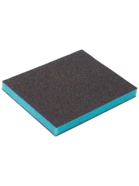 Губка шлифовальная 2-х сторонняя на мягкой полиуретановой основе Sponge Pads Blue 120x98x13 мм, P120 Hanko sp-pad_bl120981312