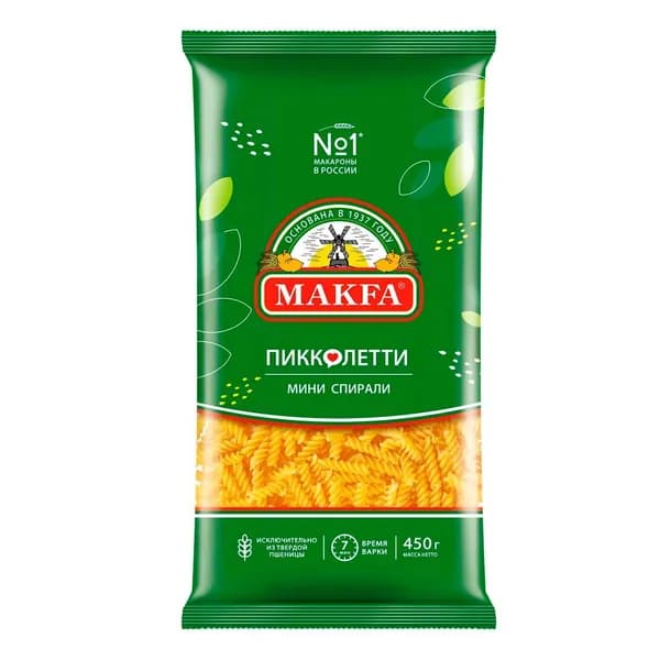 Макаронные изделия Makfa Пиколетти Спирали мини 450 г
