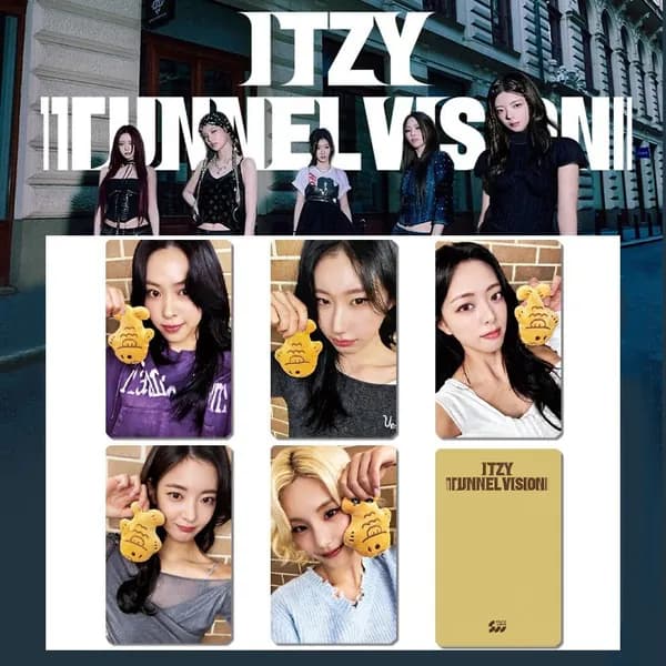 ITZY Карточкиk-pop карточки коллекционные кпоп карты 54 * 86 мм 5 шт