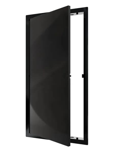 Люк ревизионный LN фланец 200х400 нажимной 223х423 пластик Black EVECS