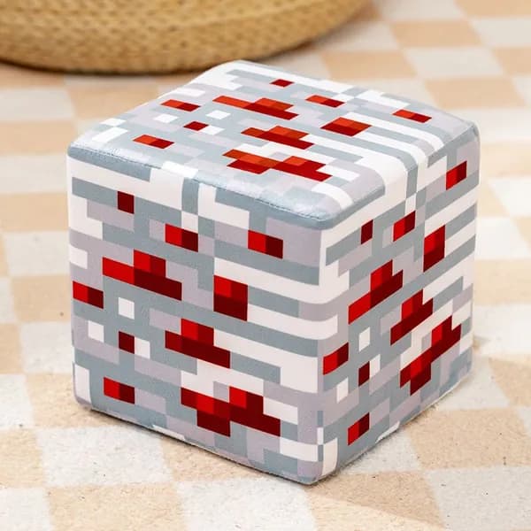 Мягкая игрушка Камень Блок Майнкрафт, Камень Блок Minecraft, 10 см