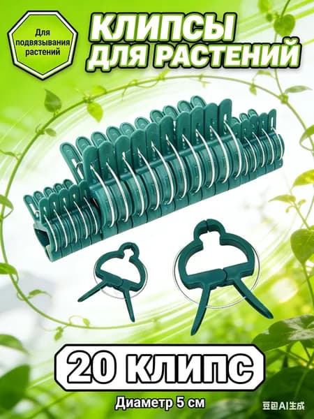 Колышек, скоба садовые 30.1 мм x 30.1 мм abs пластик 20 шт