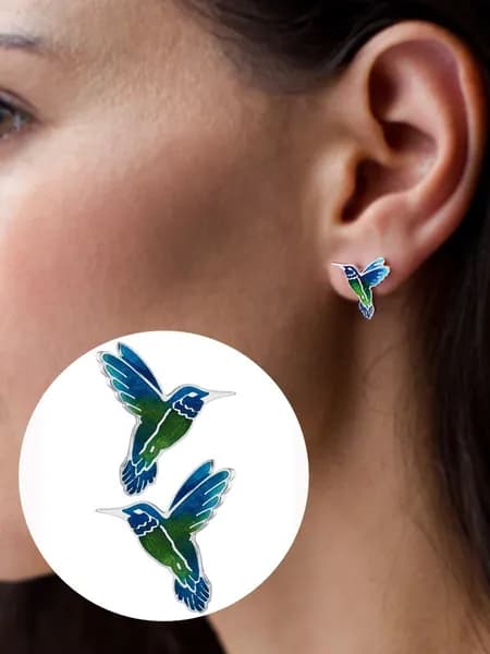 Legenda jewelry Серьги ювелирные Пусеты Серебро 925 пробы