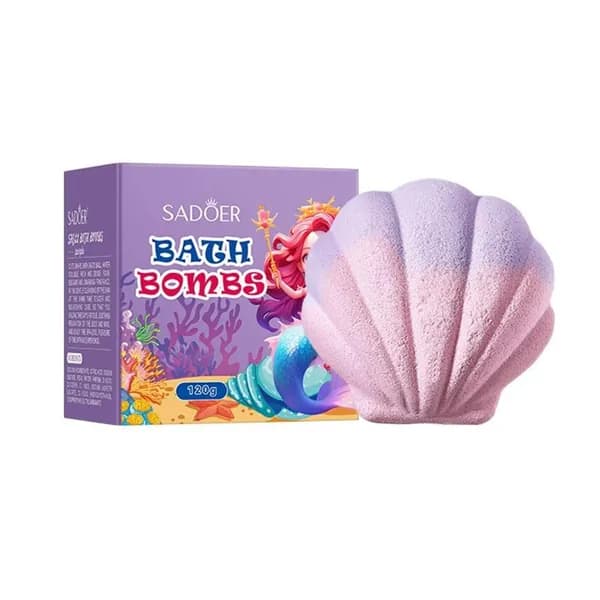 Бомбочка для ванны "Ракушка", глубокая очистка кожи тела