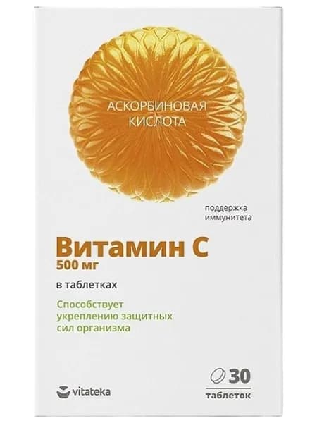 Витатека Витамин С 500 Табл 1170Мг №30 (Бад).