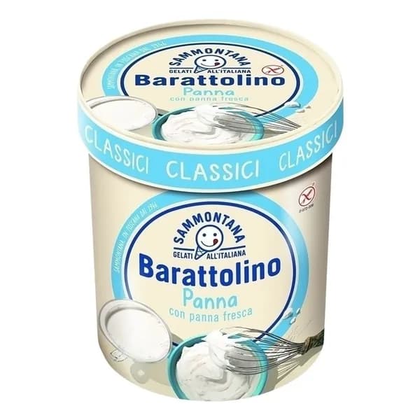 Мороженое сливочное Sammontana Barattolino panna БЗМЖ 500 г