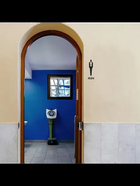 Комплект акриловых знаков для ванной комнаты, 2 шт