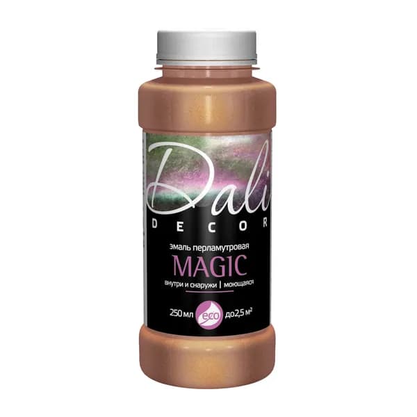 ДАЛИ DECOR Magic, акриловая эмаль, перламутровая, медь, 0,25 л