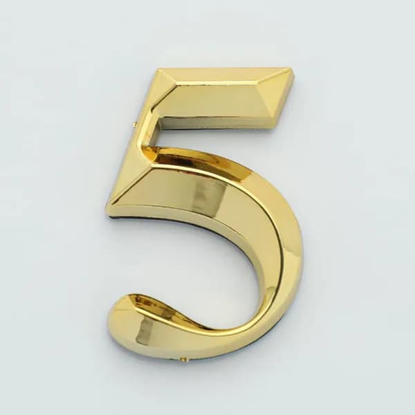 1 кусок 5x3x0,8 см Номер двери из АБС-пластика с клейкими наклейками