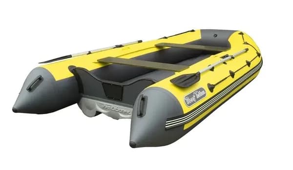 Лодка надувная Reef Triton (Риф Тритон) 340 НД тёмно-серый/жёлтый