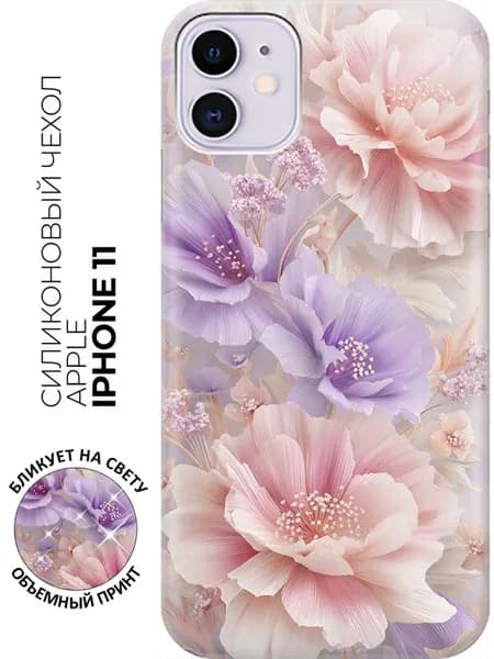 Чехол на Apple iPhone 11 с цветами