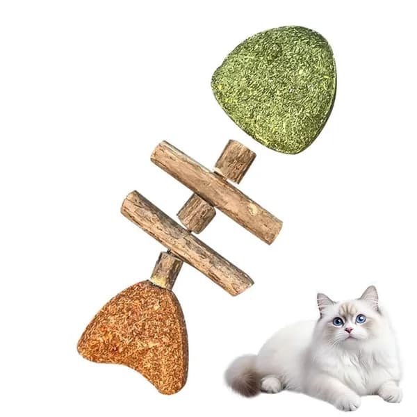 Игрушка для чистки зубов котят и взрослых кошек с кошачьей мятой