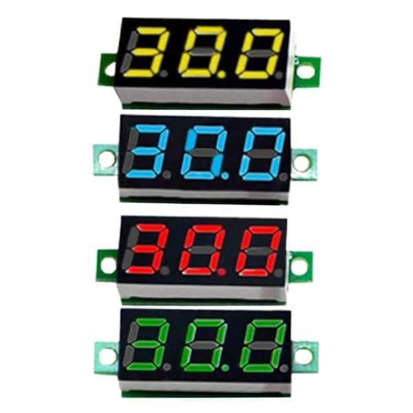 0,28-дюймовый светодиодный цифровой вольтметр Minimun DC2.5-40V с обратным подключением для защиты