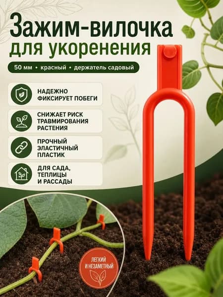 Зажим для растений, укоренитель 10 шт размер