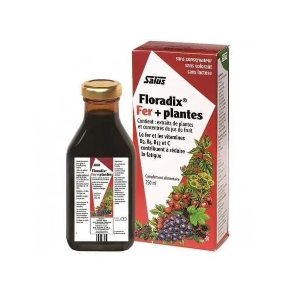 Floradix Жидкая пищевая добавка, содержащая железо и витамины 250 мл