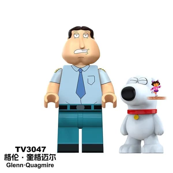 Конструктор (Гриффины) (Family Guy) с фигурками Гленна Куагмира, Криса Гриффина и других персонажей, (человечки), развивающий набор для детей и взрослых