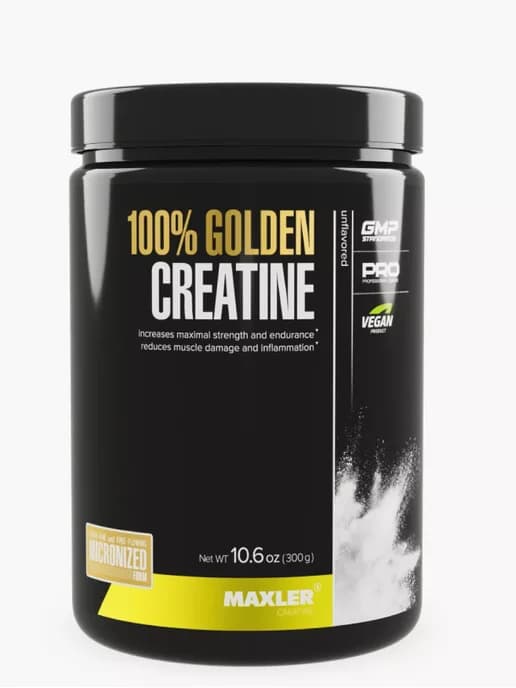 Креатин моногидрат 100% Golden Creatine порошок макслер 300г
