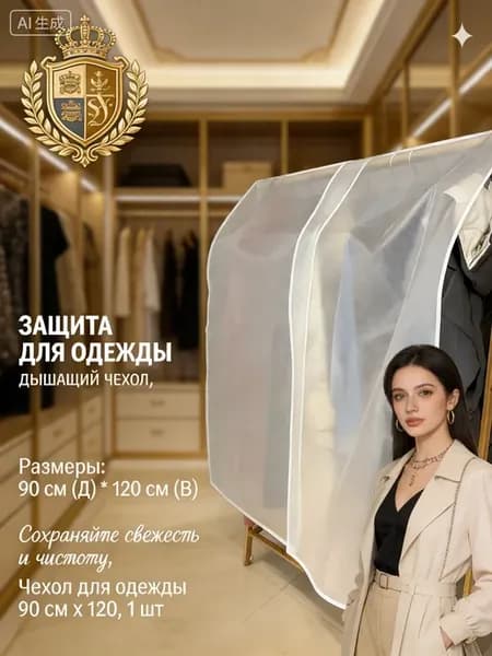 Чехол для одежды, 90 см х 120, 1 шт
