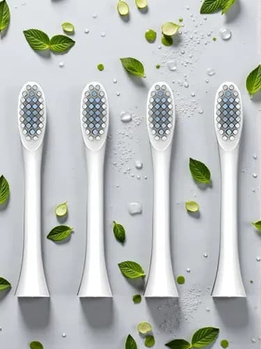 КОМПЛЕКТ 10 ШТ насадка для электрической зубной щетки Sonic Toothbrush X-3, белый
