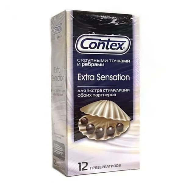 CONTEX презервативы extra sensation №12
