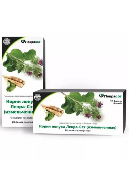Лопух корень Лекра-Сэт, 20 пакетиков по 1,5г