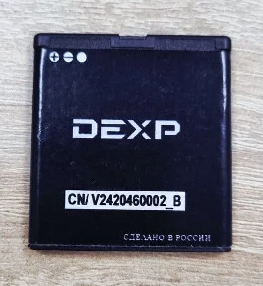 Мобильный телефон -Аккумулятор DEXP V242 (ORIGINAL) на 800mAh, бежевый, белый