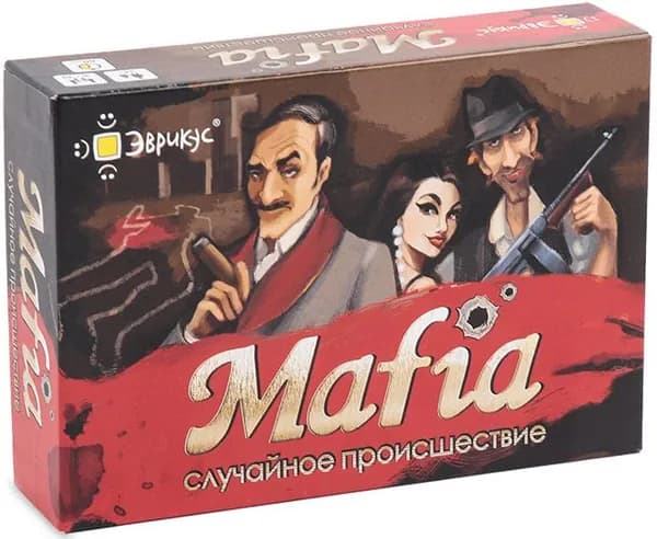 Детективная настольная игра Эврикус "Mafia. Случайное происшествие" (Мафия)
