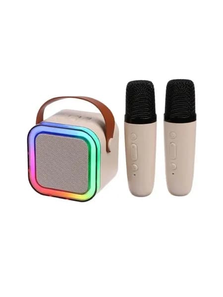 Колонка караоке беспроводная 2 микрофона Bluetooth
