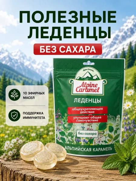 Леденцы без сахара Альпийская Карамель