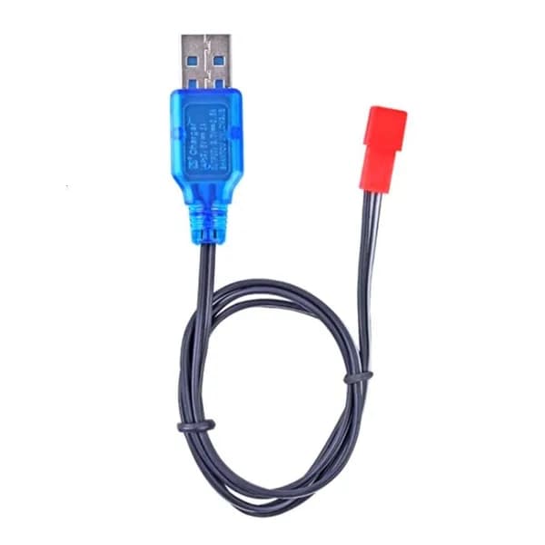Интеллектуальное зарядное устройство USB 3.7V 400mA для аккумуляторов игрушечных вертолетов с разъемом JST-2P, Зеленый