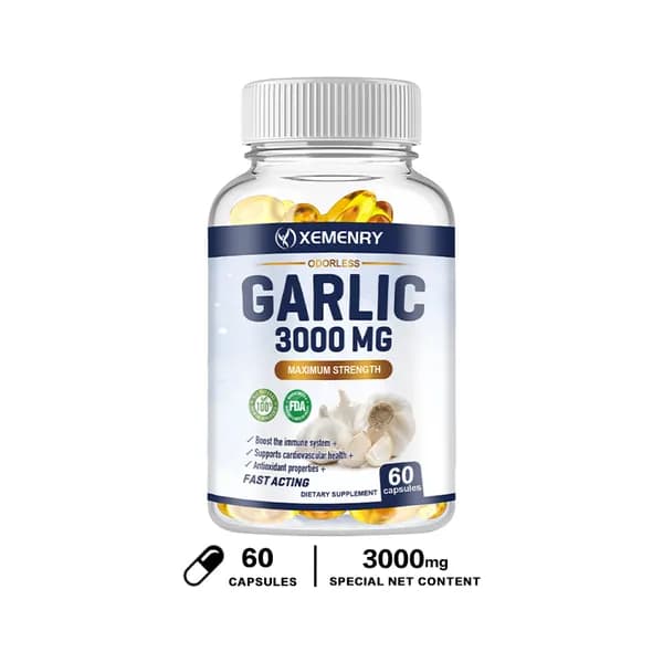 Биологически активная добавка XEMENRY Odorless Garlic Extract Gum предназначена для поддержания иммунной системы, улучшения здоровья сердечно-сосудистой системы и обладает антиоксидантными свойствами.