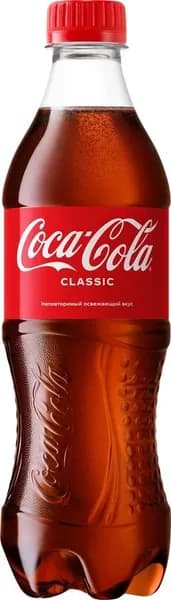 Напиток безалкогольный COCA-COLA сильногазированный ПЭТ, 0.5L