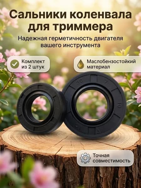 Сальники коленвала для триммера/бензокосы 43/52, комплект 2 шт