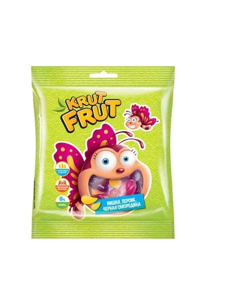 KrutFrut Жевательный мармелад Бабочки, 70 гр