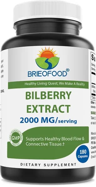 Brieofood экстракт черники 2000 мг на порцию 180 капсул