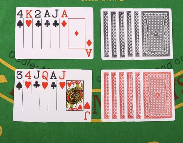 Карты игральные пластик 54 шт, 28 мкм, черные, 6.5х9 см