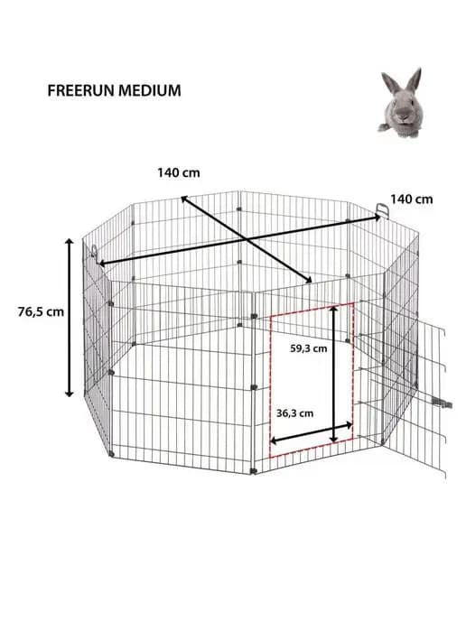 Вольер FREERUN M для кроликов и свинок