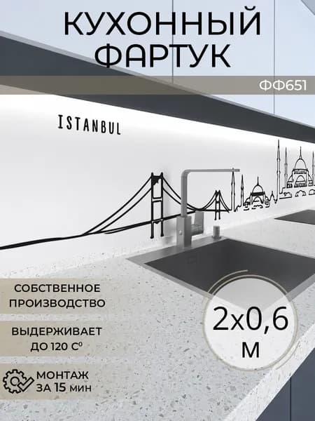 Фартук кухонный на стену 2000х600 мм
