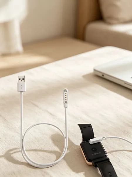 Магнитная зарядка USB кабель для смарт часов универсальная 7.62 мм 4 pin / зарядное устройство детских умных часов Aimoto / Elari / Geozon / Jet kid / шнур провод для Smart baby watch