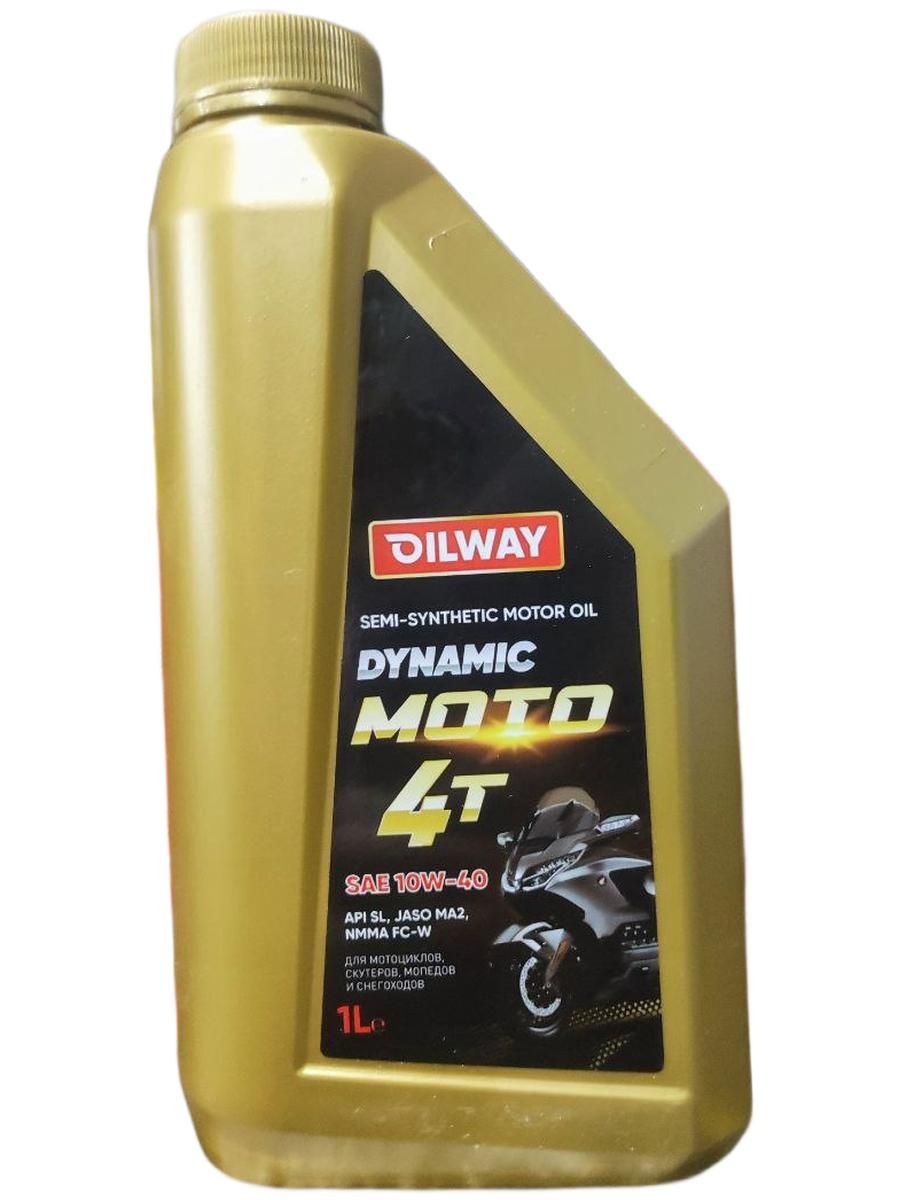 Oilway DYNAMIC MOTO 4T 10W-40 Масло моторное, Полусинтетическое, 1 л