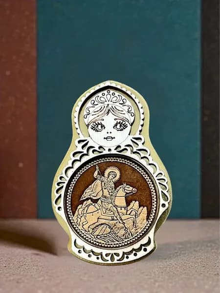Магнит на холодильник Матрешка 10см