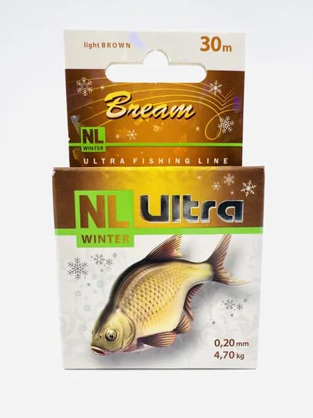 Леска зимняя AQUA NL ULTRA BREAM 30m 0.20mm (лещ)