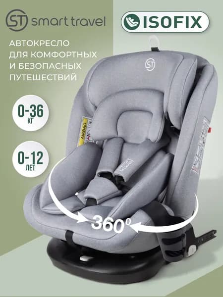 Автокресло детское поворотное Smart Travel Босс Isofix (Изофикс) от 0 до 36 кг