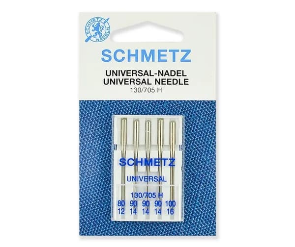 Иглы стандартные SCHMETZ 130/705H № 80,90(3),100, 5 шт.