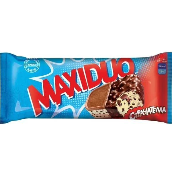 Мороженое Maxiduo Страчателла 92 г