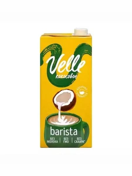 Напиток рисовый Velle Barista кокосовый без сахара 1,5% 1 л