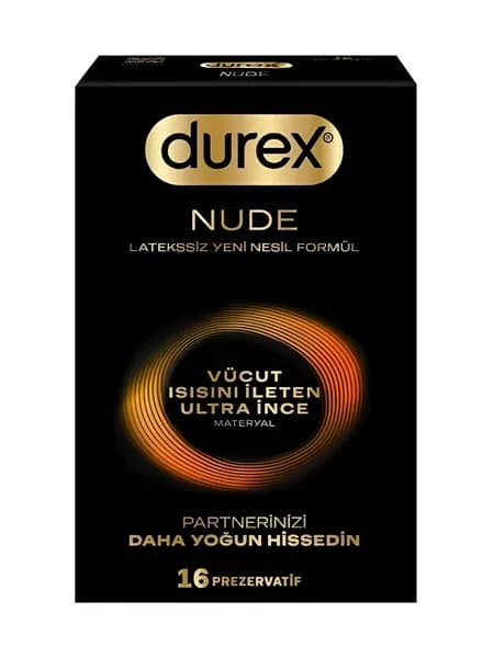 Durex Nude Ультратонкие презервативы для естественных ощущений, 16 шт