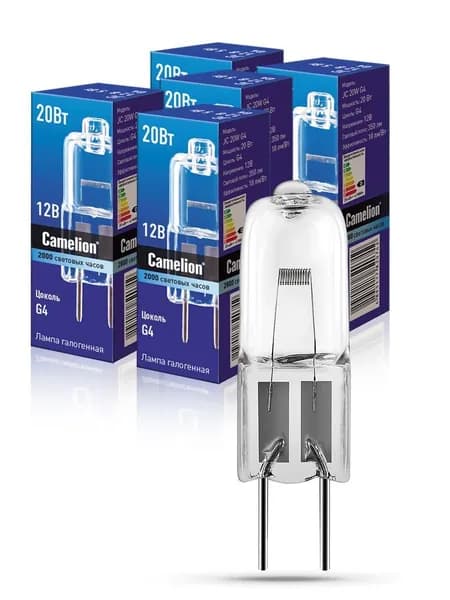 Галогенная лампочка Camelion 20W G4 12V