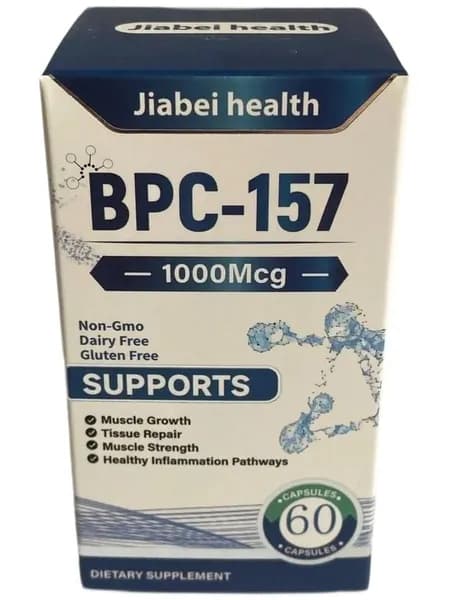 Бестселлер BPC157 Jiabei Health: 60 капсул для восстановления желудка, суставов, связок и регенерации тканей