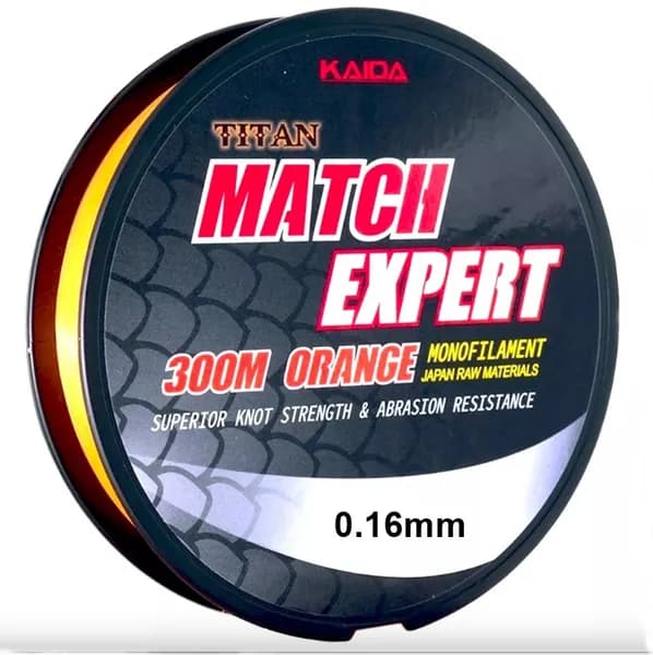 Леска KAIDA TITAN MATCH EXPERT (Red Fantom) 300м 0,16mm 2.4kg